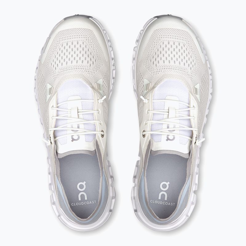 Women's On Running Cloud 6 Coast white/glacier shoes 2