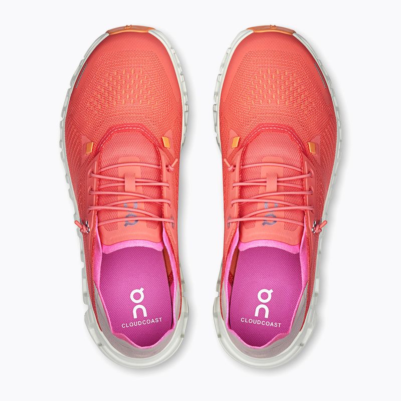 Women's On Running Cloud 6 Coast salmon/pearl shoes 2