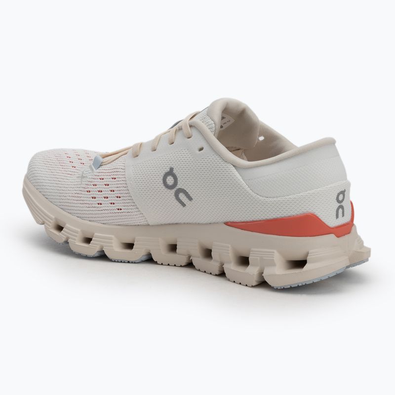 Women's running shoes On Running Cloud X 4 ivory/salmon 3