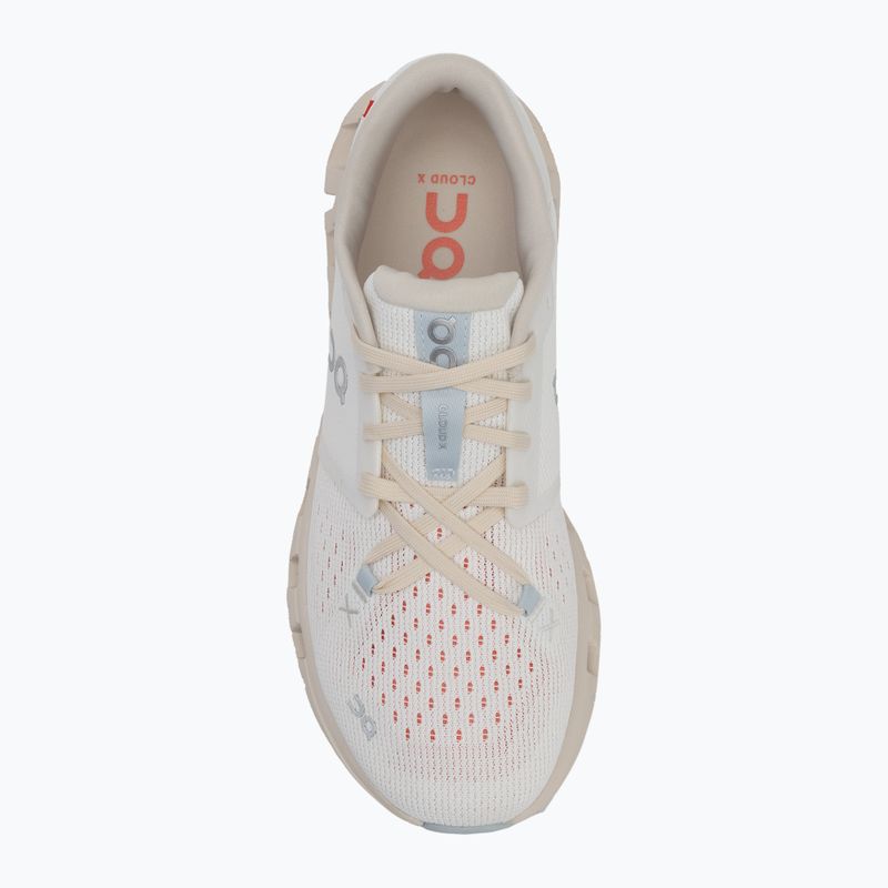 Women's running shoes On Running Cloud X 4 ivory/salmon 5