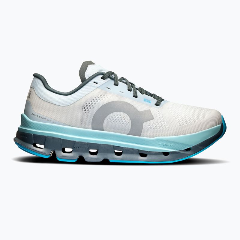 Women's On Cloudflow 5 arctic/stone running shoes 8