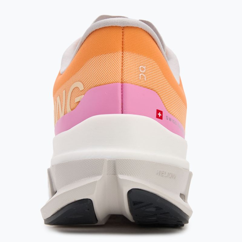 Women's On Cloudflow 5 tangerine/silver running shoes 6