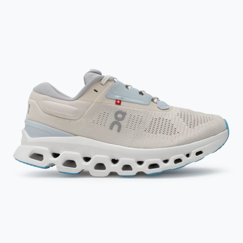 Women's On Running Cloudstratus 3 cream/arctic running shoes 2