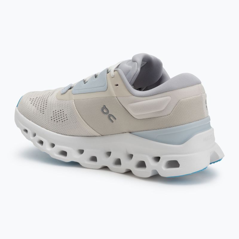 Women's On Cloudstratus 3 cream/arctic running shoes 3