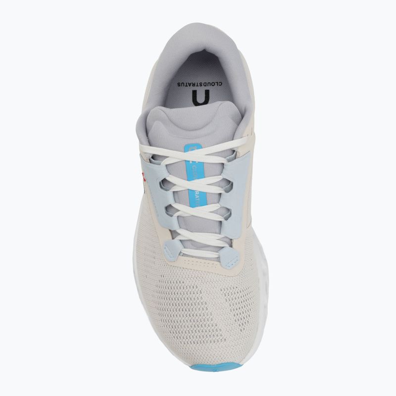 Women's On Running Cloudstratus 3 cream/arctic running shoes 5
