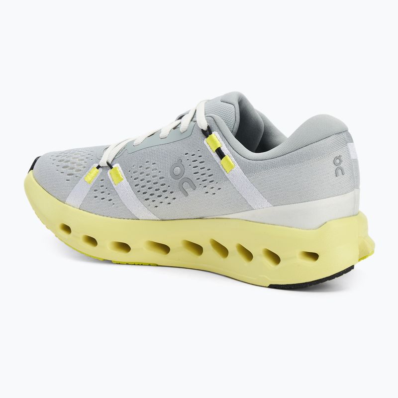 Women's On Running Cloudsurfer 2 glacier/limelight running shoes 3