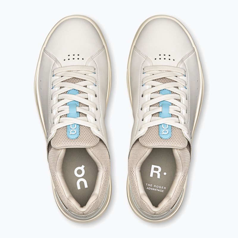 Women's On Running The Roger Advantage white/sand shoes 9