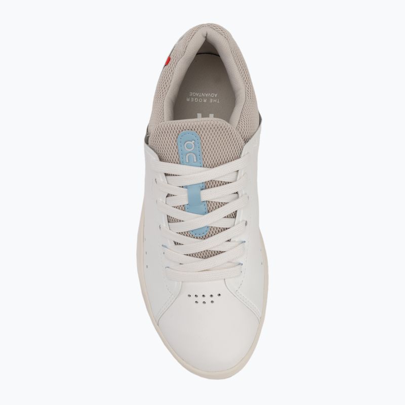 Women's On Running The Roger Advantage white/sand shoes 5