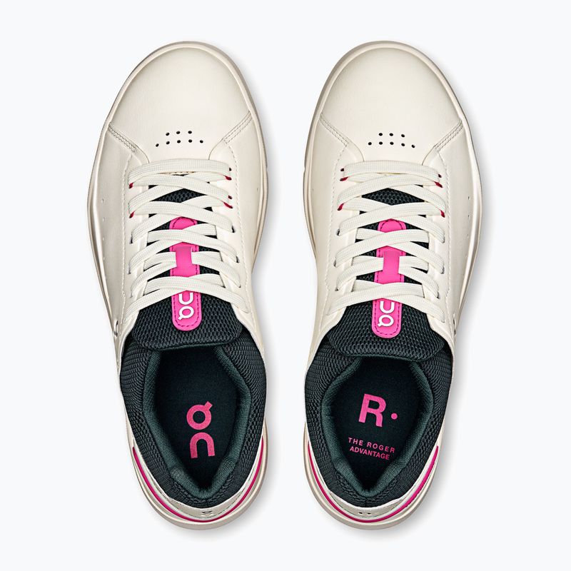 Women's On Running The Roger Advantage ivory/pink shoes 2