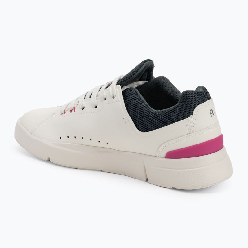 Women's On Running The Roger Advantage ivory/pink shoes 3