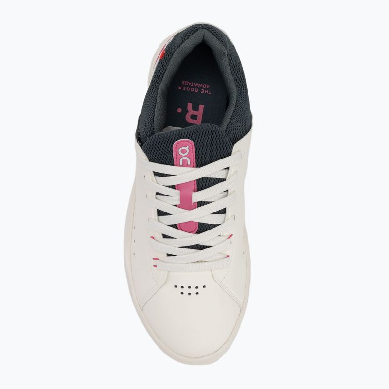 Women's On Running The Roger Advantage ivory/pink shoes 5