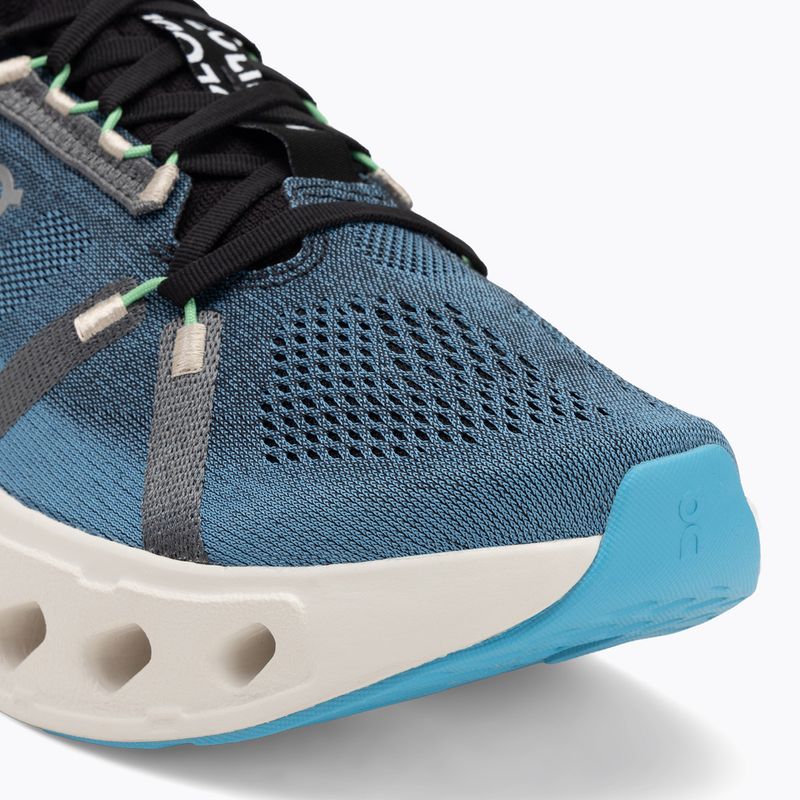 Men's On Running Cloudeclipse niagara/ivory running shoes 7