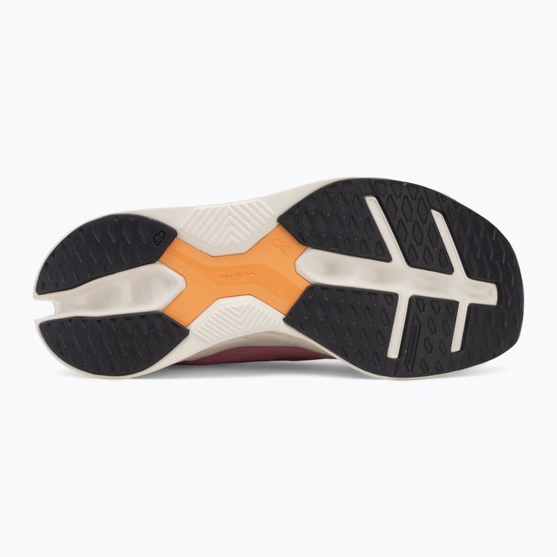 Women's On Running Cloudeclipse tangerine/ivory running shoes 4