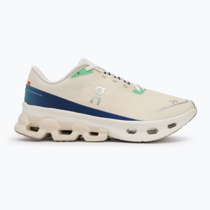 Women's On Running Cloudspark cream/honeydew running shoes 2