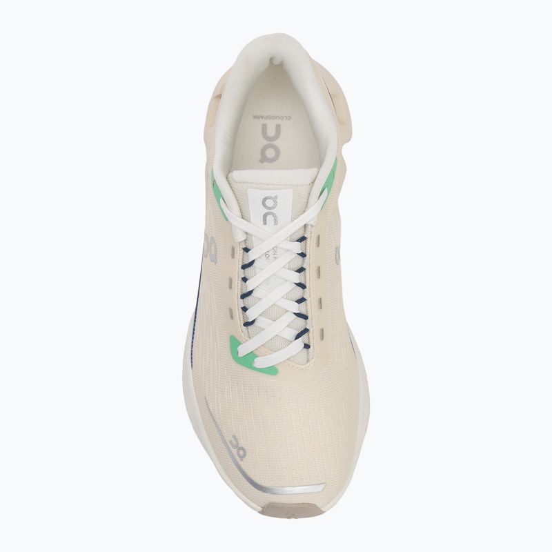 Women's On Running Cloudspark cream/honeydew running shoes 5