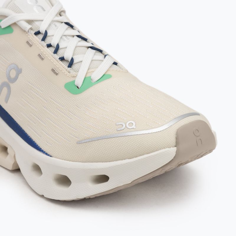 Women's On Running Cloudspark cream/honeydew running shoes 7