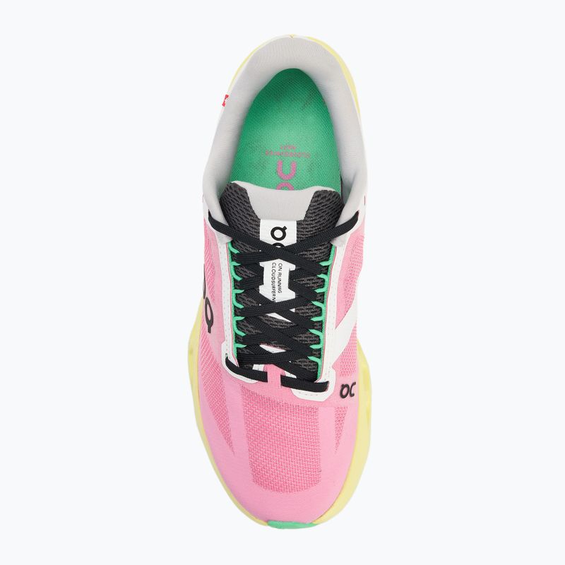 Women's On Running Cloudsurfer Next pink/limelight running shoes 5