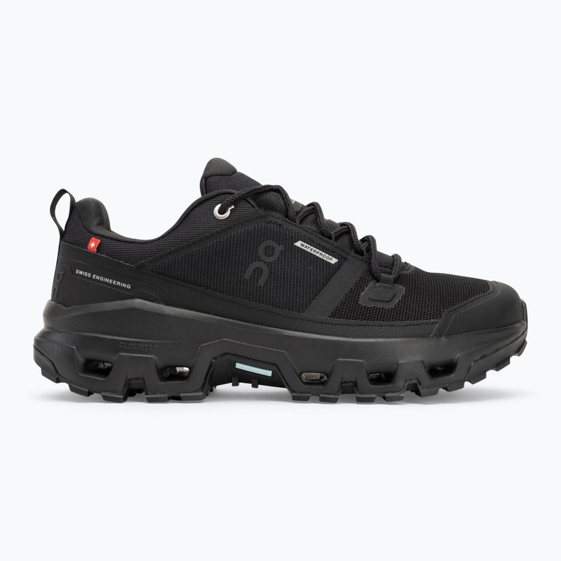 Men's shoes On Cloudrock Low Waterproof black/black 2