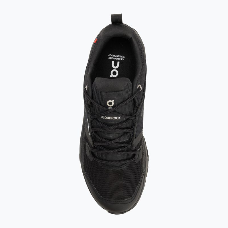 Men's shoes On Running Cloudrock Low Waterproof black/black 5