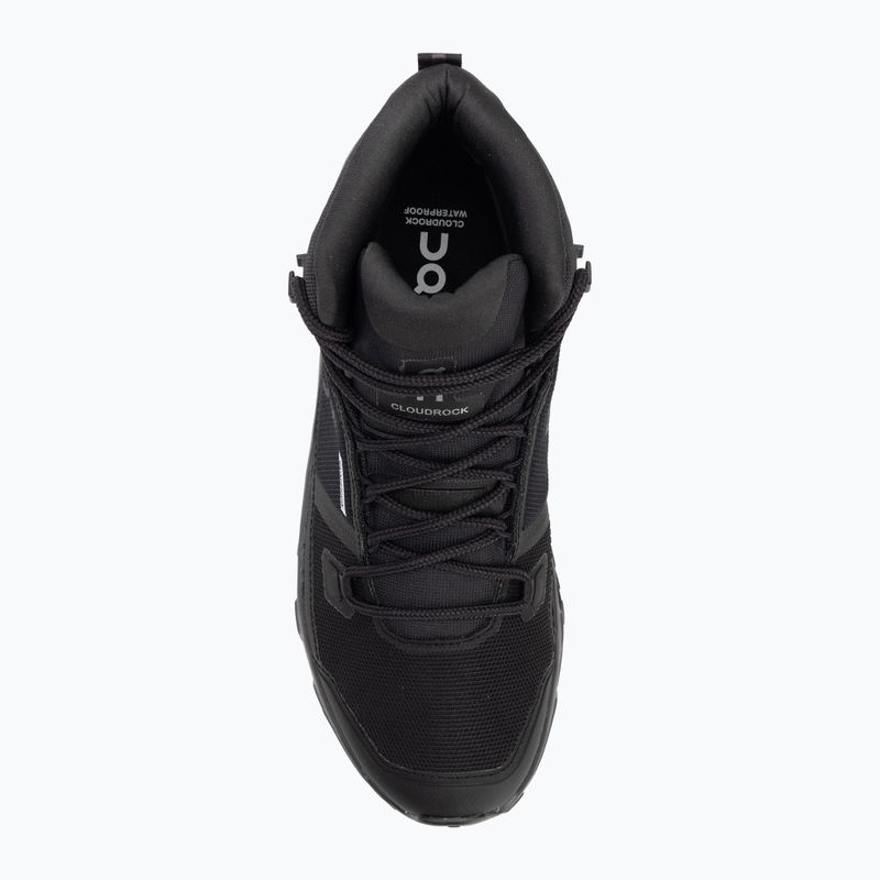 Men's shoes On Running Cloudrock Mid Waterproof black/black 5
