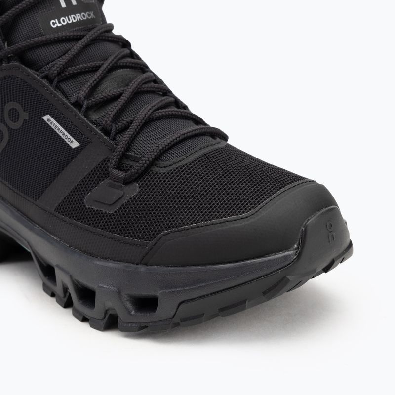 Men's shoes On Cloudrock Mid Waterproof black/black 7