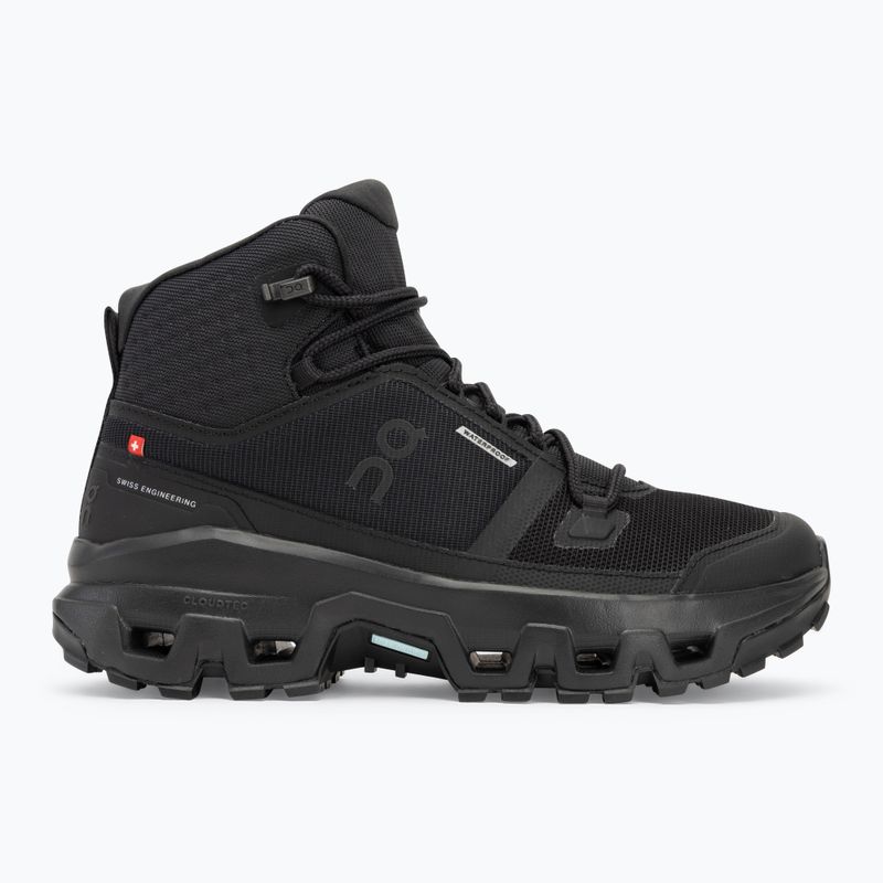 Women's shoes On Cloudrock Mid Waterproof black/black 2