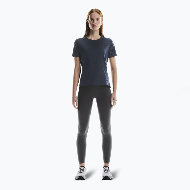 Women's running T-shirt On Running Performance-T navy/black 2