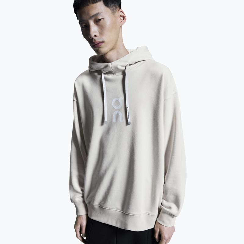 Men's On Running Club Hoodie silver 4