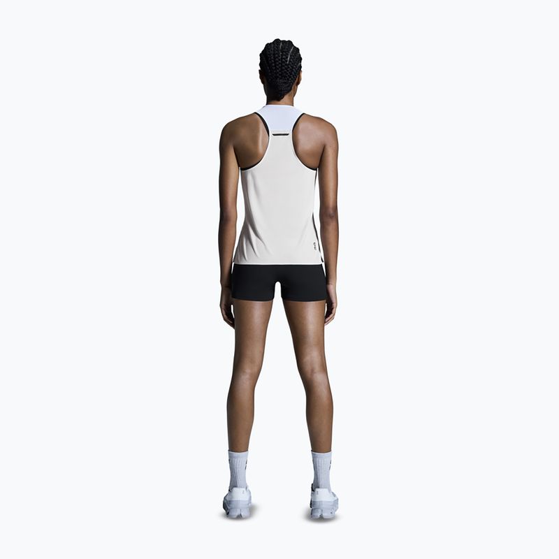 Women's running top On Performance Tank white/silver 3