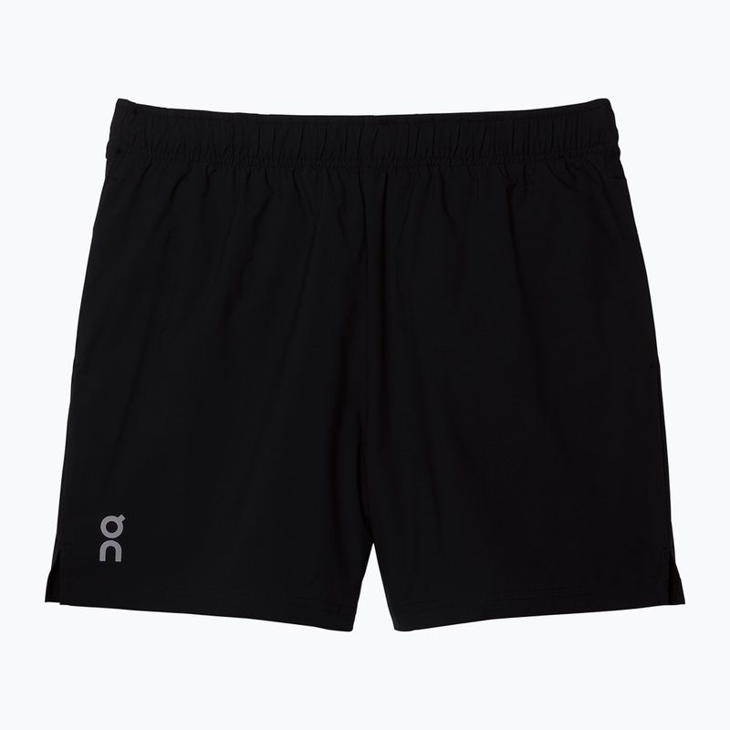 Men's On Running 5" Core black running shorts 6