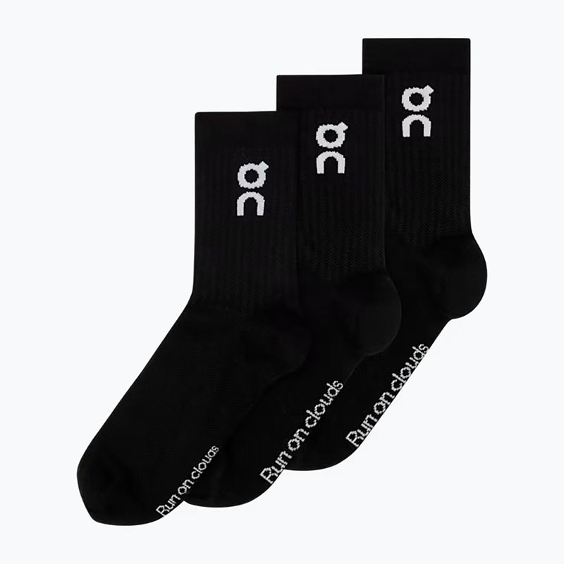 Socks On Logo High 3 pairs black