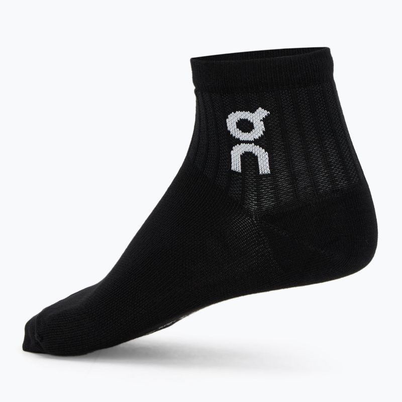 Socks On Running Logo Sock Mid 3 pairs black 2