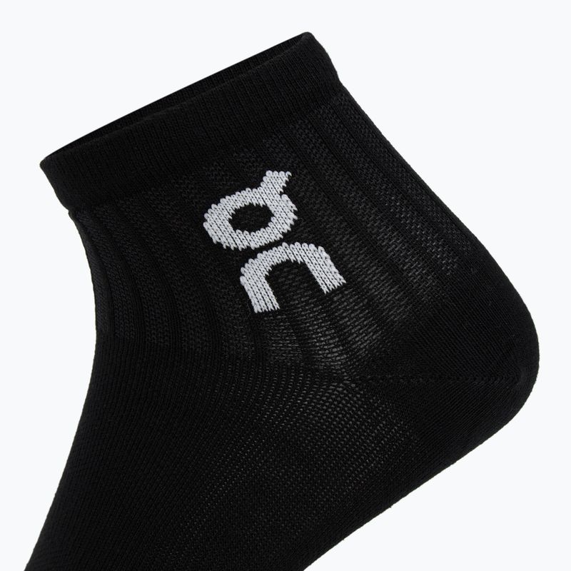 Socks On Running Logo Sock Mid 3 pairs black 4