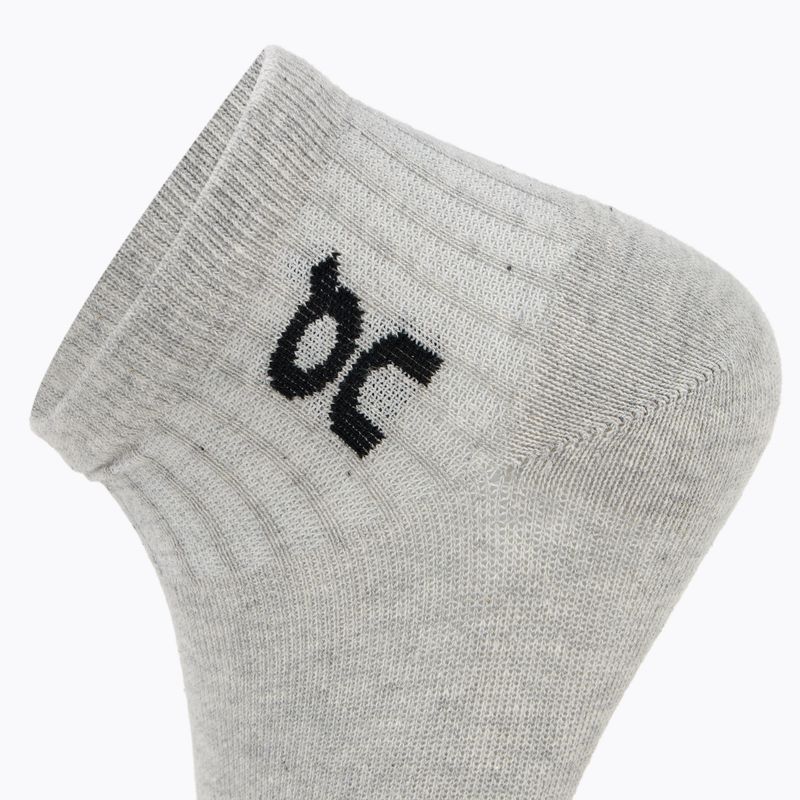 Socks On Running Logo Sock Mid 3 pairs heather gray 4