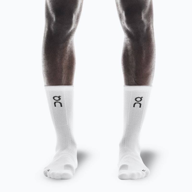 On Performance Run High white/glacier socks 2