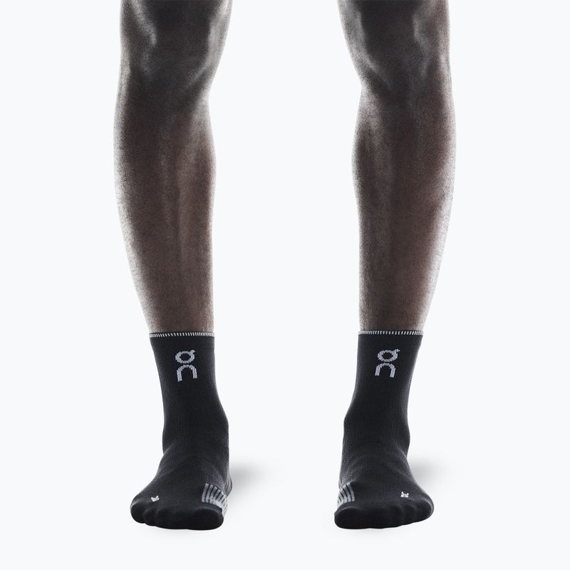On Performance Run Mid socks black/eclipse 4