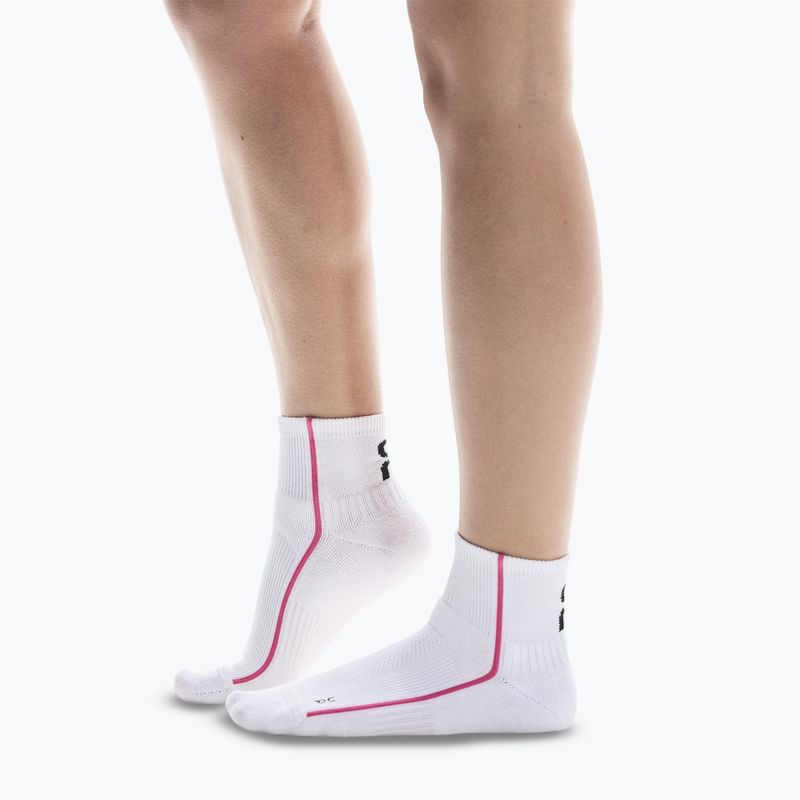 On Running Court Mid white/pink socks 2