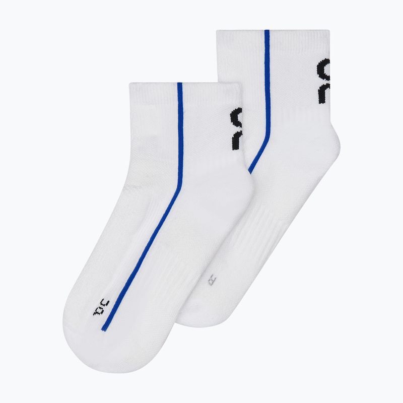 Socks On Running Court Mid white/indigo