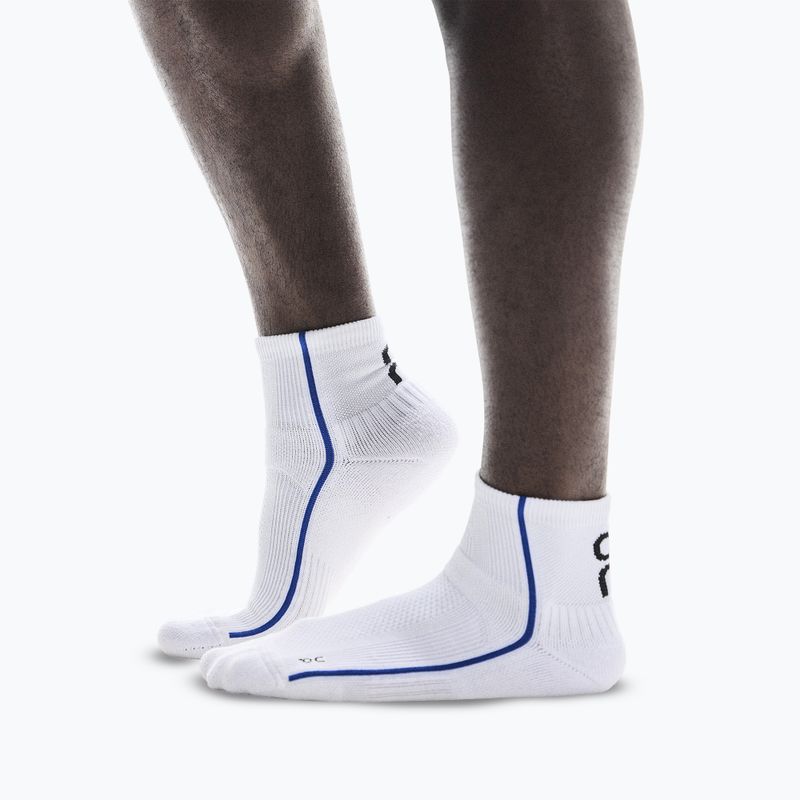 Socks On Court Mid white/indigo 2