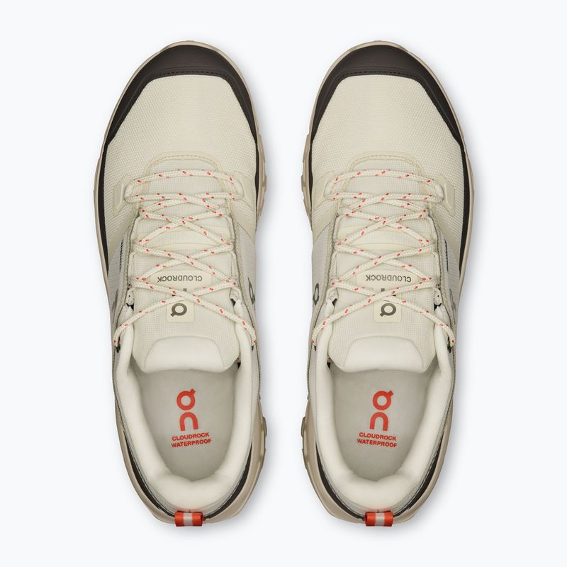 Men's hiking boots On Cloudrock Low Waterproof ivory/ivory 13