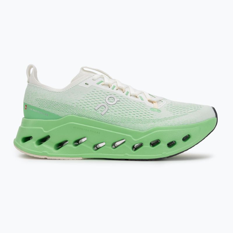 Men's On Cloudsurfer Max ivory/honeydew running shoes 2