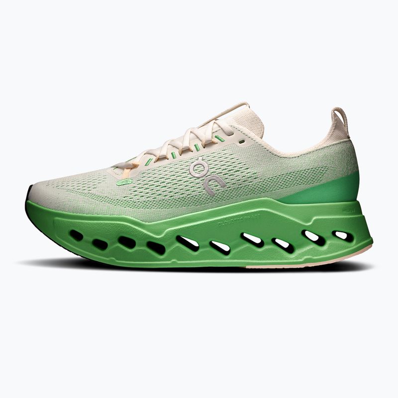 Men's On Cloudsurfer Max ivory/honeydew running shoes 2