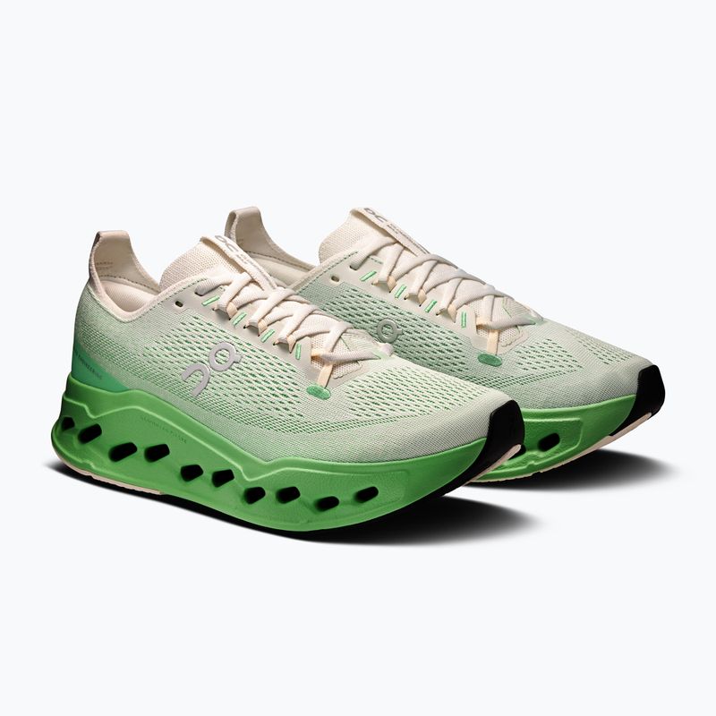 Men's On Cloudsurfer Max ivory/honeydew running shoes 3