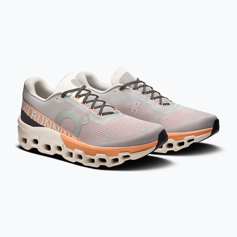 Men's On Running Cloudmonster 2 glacier/tangerine running shoes 3