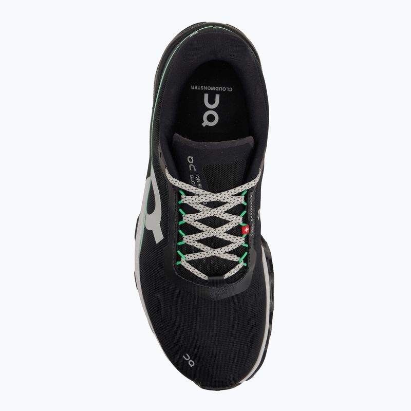 Men's On Cloudmonster 2 black/glacier running shoes 5