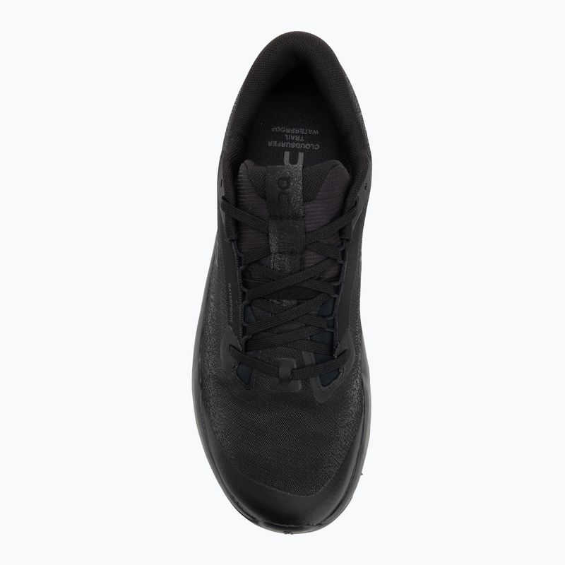 Men's running shoes On Cloudsurfer Trail 2 Waterproof black/black 5