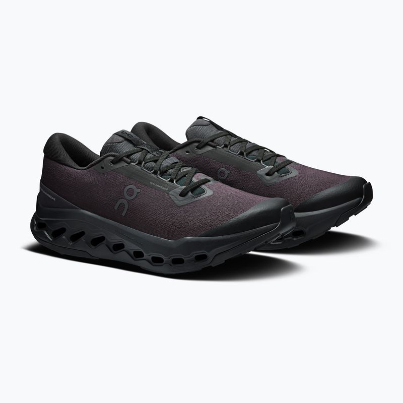 Men's running shoes On Cloudsurfer Trail 2 Waterproof black/black 10