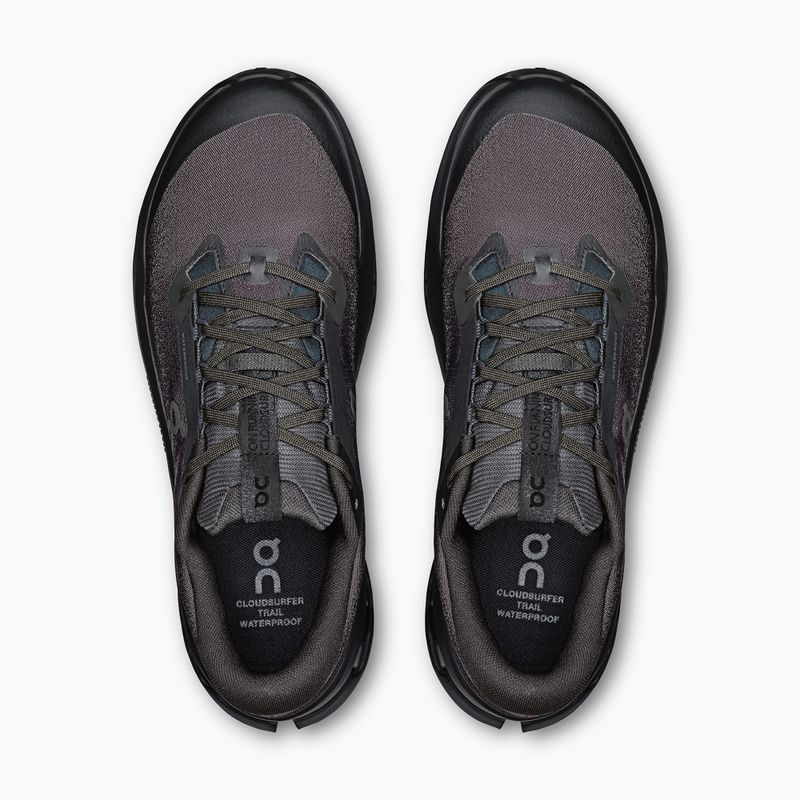 Men's running shoes On Cloudsurfer Trail 2 Waterproof black/black 13