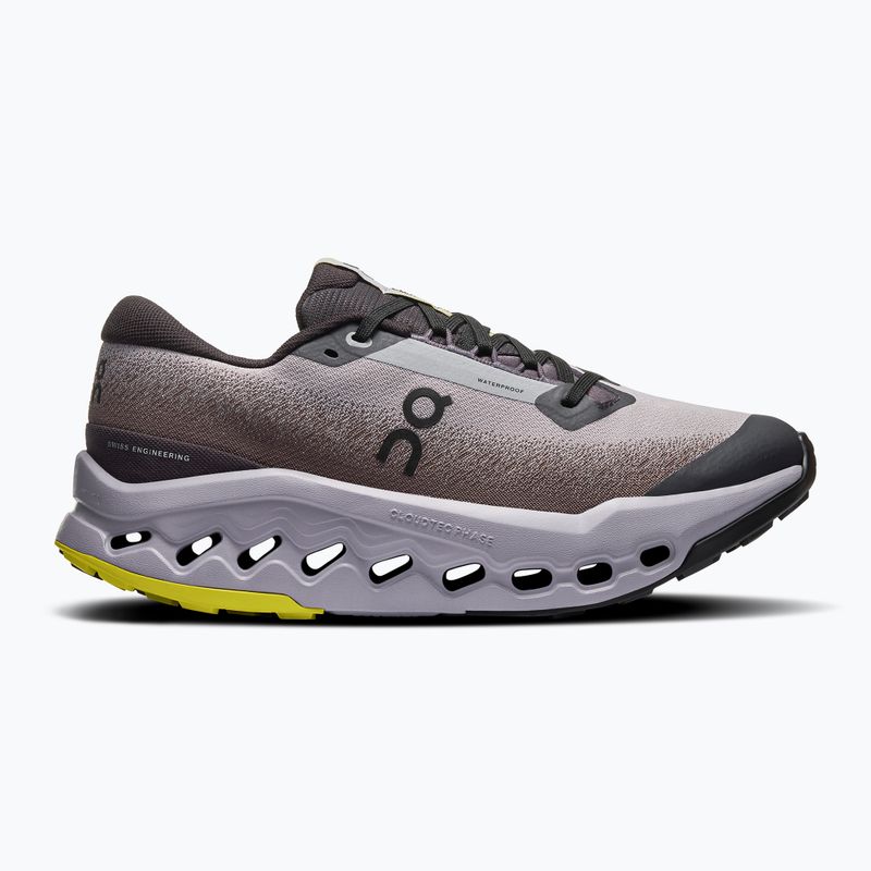 Women's running shoes On Cloudsurfer Trail 2 Waterproof black/lilac
