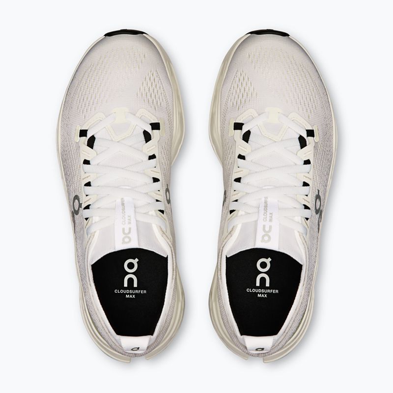 Women's On Cloudsurfer Max Wide white/white running shoes 5